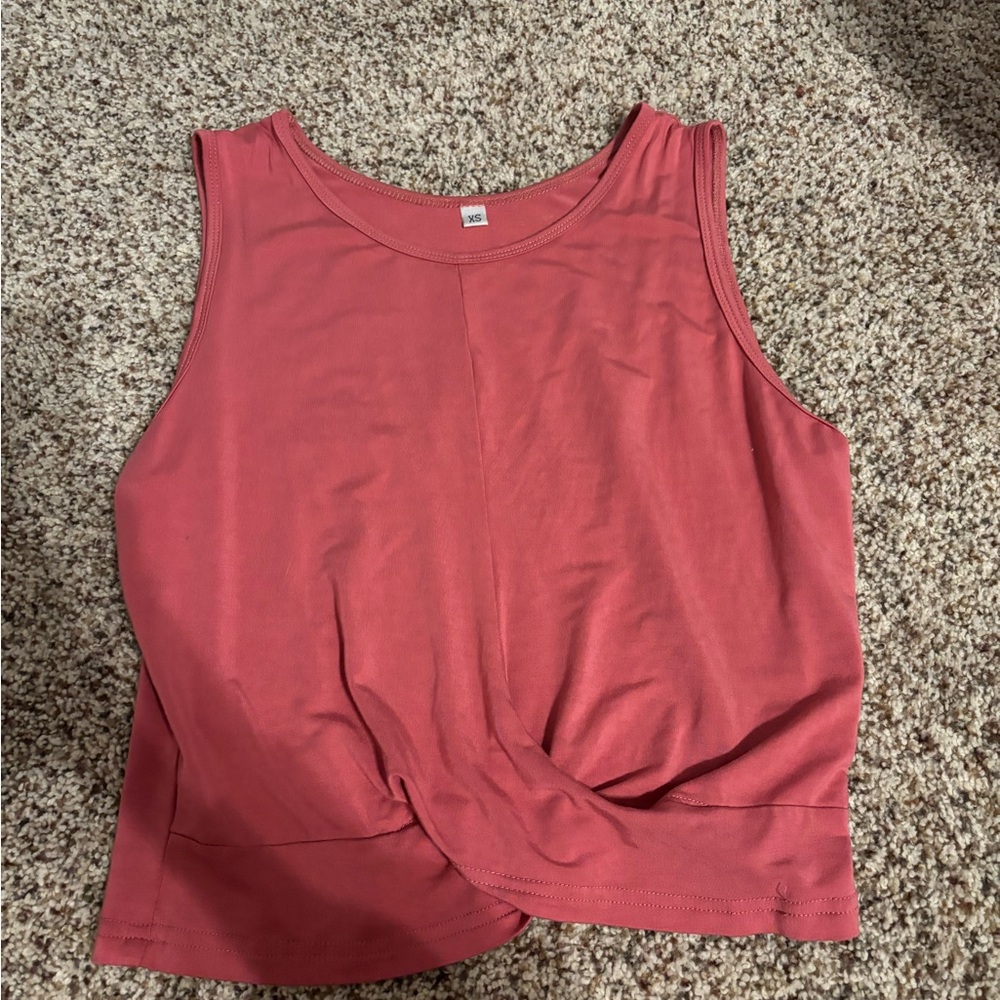 Women's Pink Tank Top/Crop Top